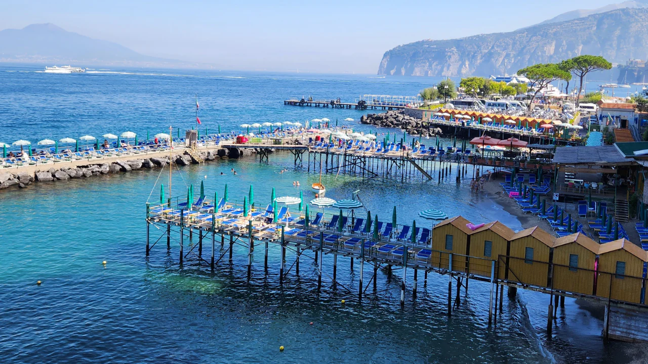 The Truth about traveling to the Amalfi Coast - image of Sorrento beach club